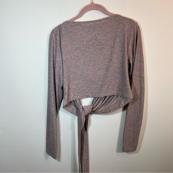 Outdoor Voices Tan Wrap Sweater - Picture 9 of 9